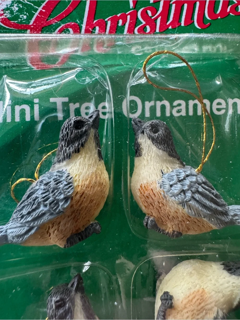 Mini Tree Bird Ornaments